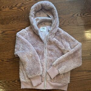 Athleta girl hooded Sherpa jacket